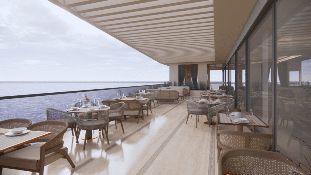 Opatija, hotel, terasz