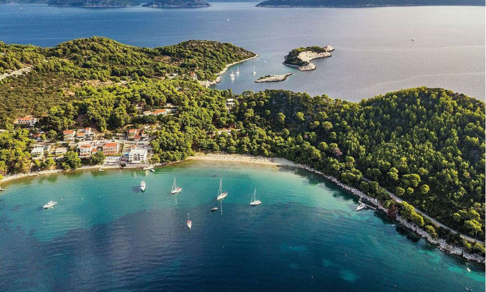 Horvátország, tengerpart, öböl